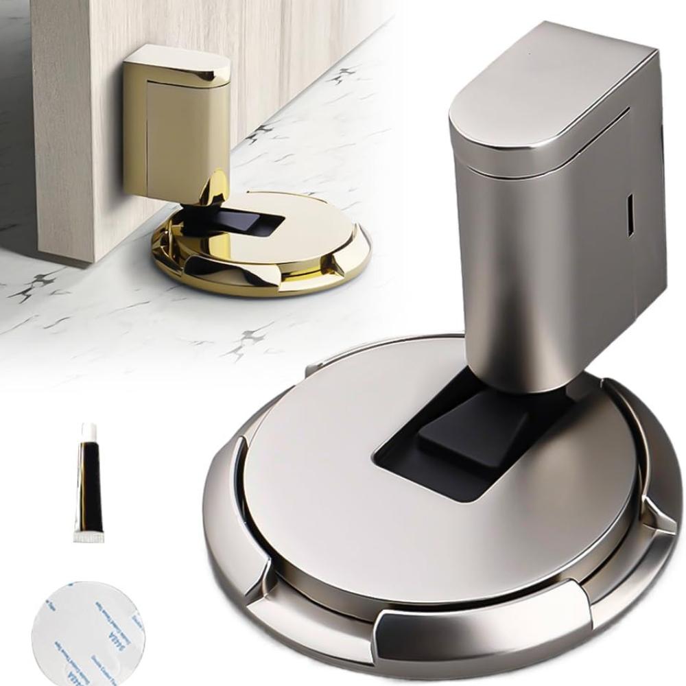 

Door Stopper Floor, 2025 New Magnetic Turkish Rope Door Stopper Wall Inside, Door Lock Buffer Door Stopper Adjustable Without Drilling Mechanical