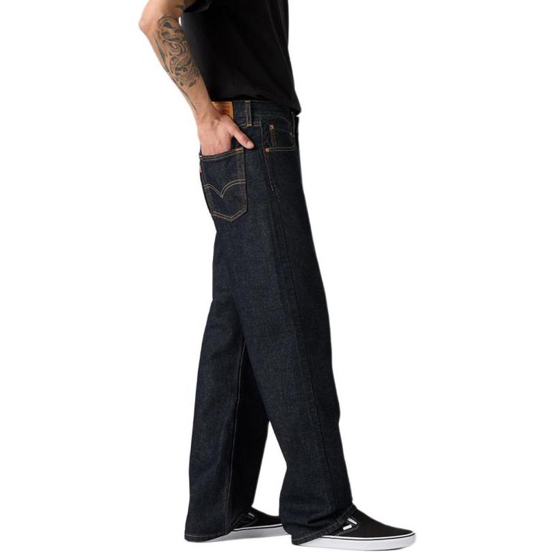 Levi's Jeansy Męskie Czarny Atramentowy Umiarkowane Proste Spodnie A7221-0063
