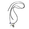 Lightweight Horse Charm Tassels Necklace Stylish Wax Rope Neck Chain Stylish Neck Jewelry Gift For Sister Best Friend