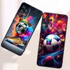Fashionable football cool Phone Case For Samsung A73 A72 A71 A55 A54 A53 A52 A51 A13 A22 A16 A15 A12 A14 A26 A07 5G Black