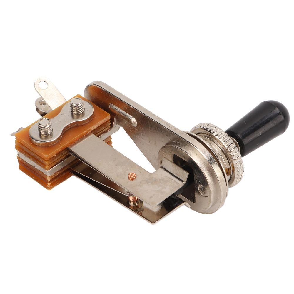 3 Way Toggle Switch Black Cap Guitar Parts Professional L-Shaped Switch For Electric Guitar