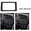 For SAAB 9-3 2007-2011 Car Stereo Radio Fascia Dash Panel 2 Din Frame Trim Kit