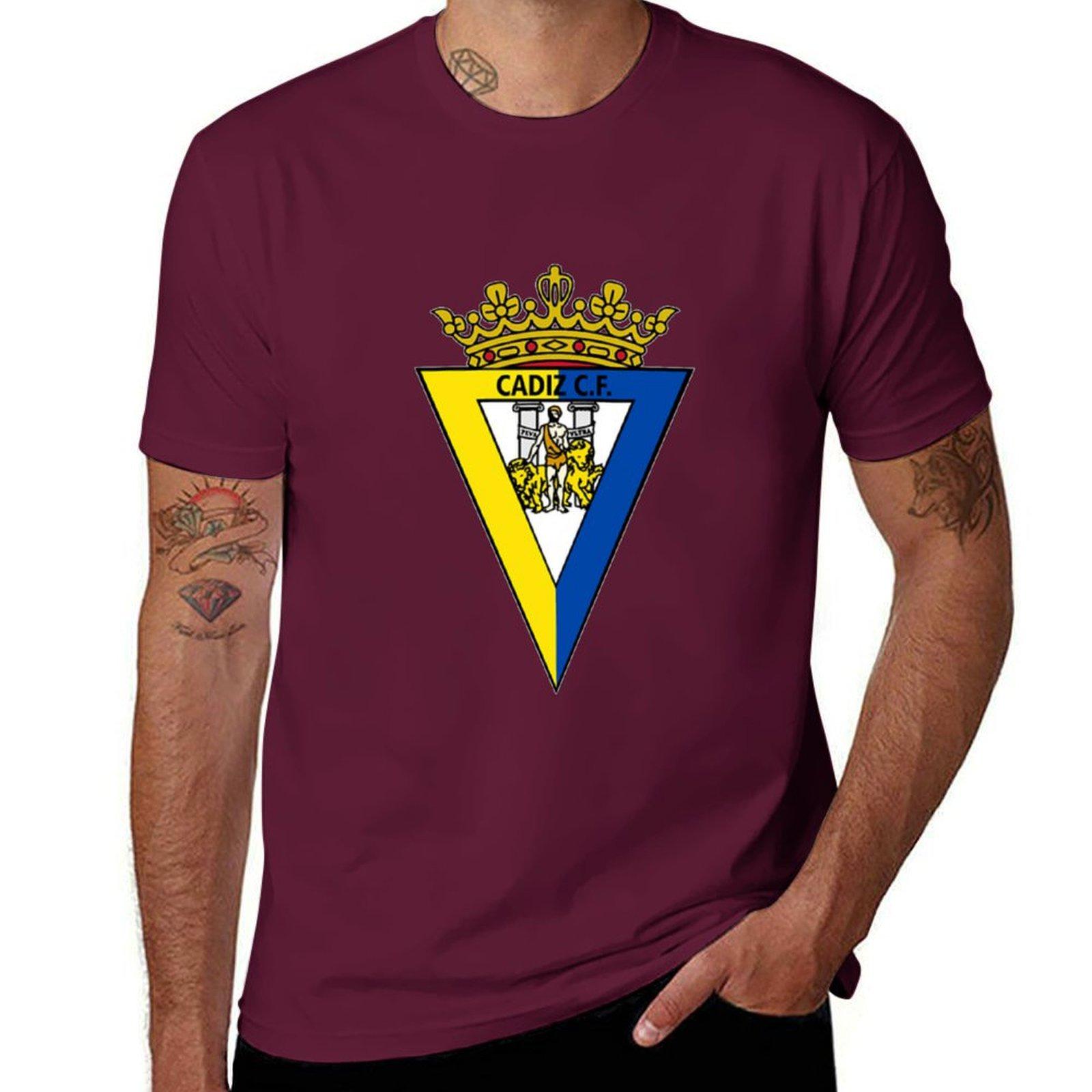 

Cadiz cf T-Shirt summer clothes Clothing blue archive mens clothing L