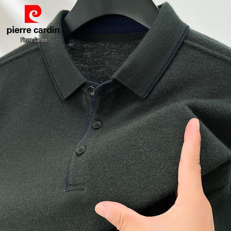 Pierre Cardin Men's 100% Pure Wool Solid Pullover Sweater