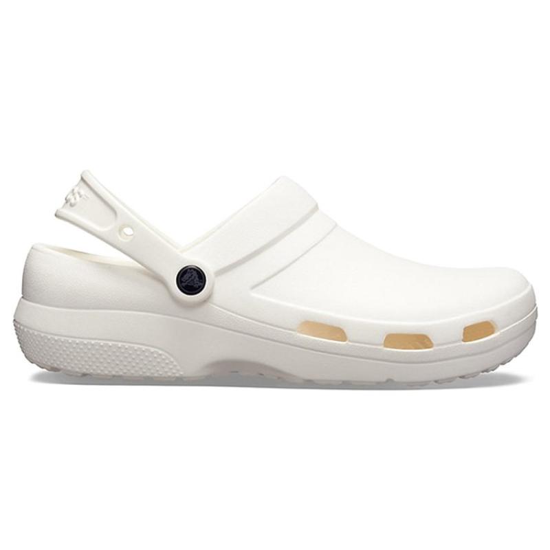 Crocs Specialist II Clog 2nd Generation EVA Casual and Comfortable Flat Sandals Unisex White