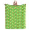 Avocado-Fruchtmuster Decke Fleece Frühling/Herbst Multifunktionale Superweiche Überwurfdecken für Zuhause Büro Bettbezug