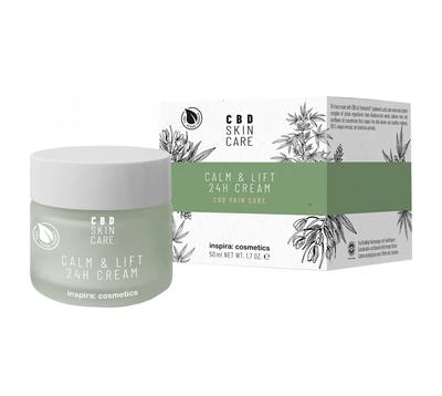 Cream with Hemp Oil Calming and Lifting CALM&LIFT 24H CREAM CBD Skin Care Inspira 50 Ml