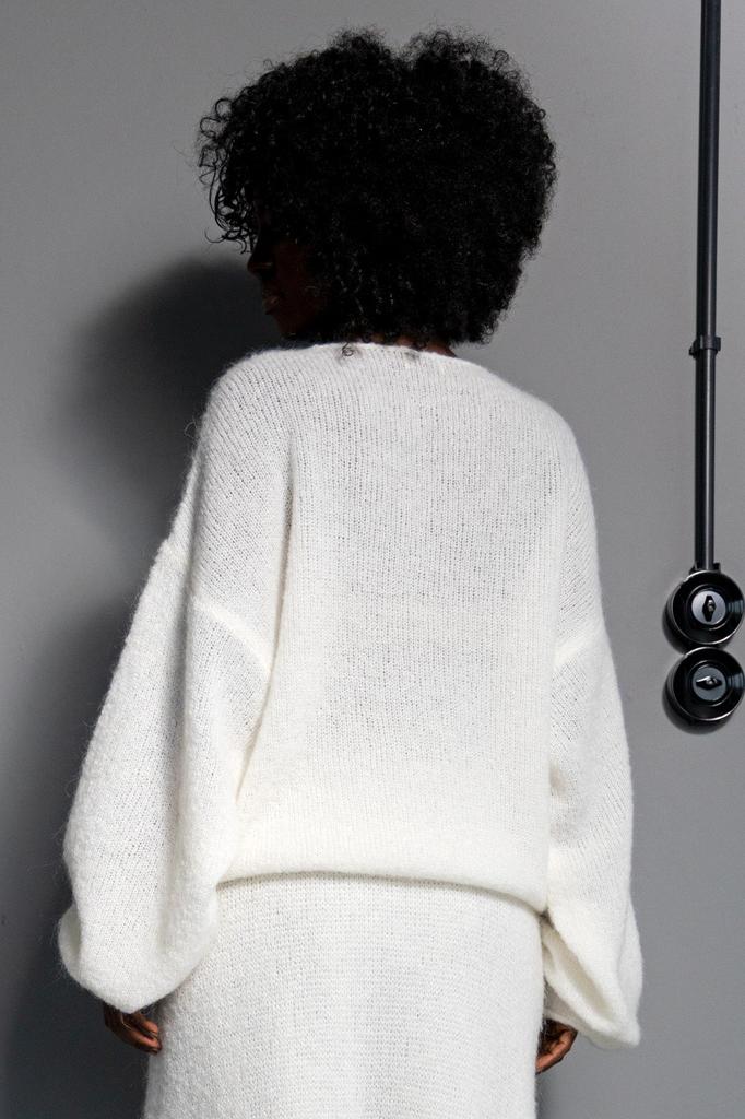 Ecru wool sweater 36/38