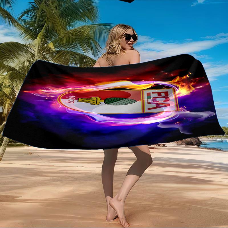 Augs-burg Fußballwappen Strandtuch Mikrofaser Strandtuch, Leicht und Schnelltrocknend, für Sommerreisen, Schwimmbad-Fan Geburtstagsgeschenk
