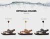 Men's Outdoor Casual Leather Cowhide Sandals and Slippers