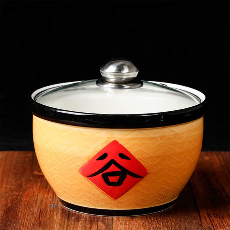Traditional Ceramic Fortune Grain Storage Jar