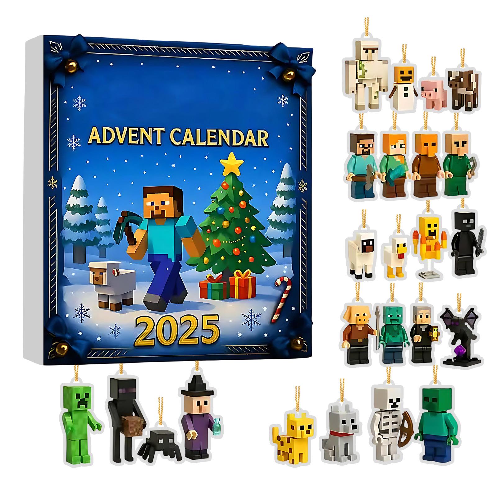 

Рождественский Адвент-календарь, Календари Обратного Отсчета Рождества, 24 Дня Рождественских Сюрпризов, с 24 Коллекционными для Детей, Взрослых, Подростков One Size