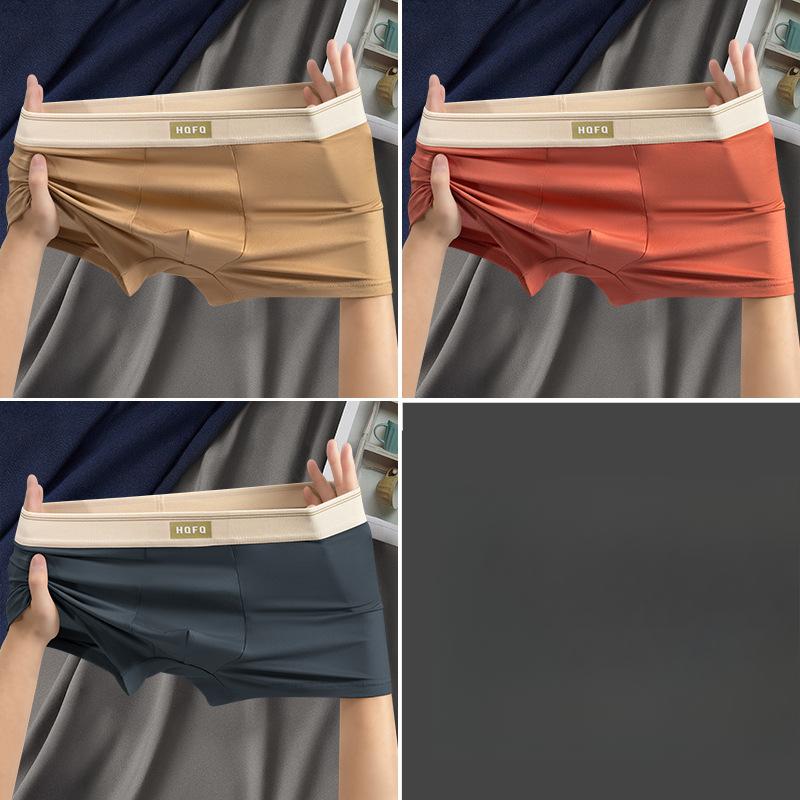 

3 шт. Мужское дышащее и удобное нижнее белье с высокой эластичностью средней посадки, мужское нижнее белье больших размеров, дышащее мужское нижнее белье, боксеры-брифы 4XL