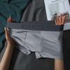 Men's Striped Mid-Waist Boxer Briefs - Comfortable & Breathable Four-Corner Youth Shorts