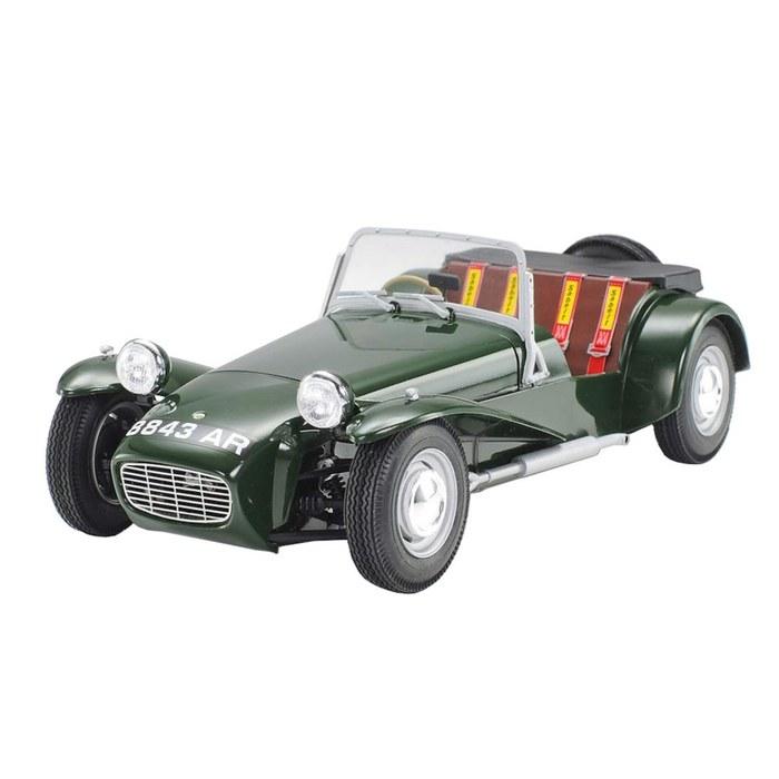 Tamiya 1/24 Séria športových áut č. 357 Lotus Super 7 Séria II Plastikový model 24357 (Čierna, červená, modrá) Dĺžka 139 mm / Šírka 61 mm / Výška 190 mm gray