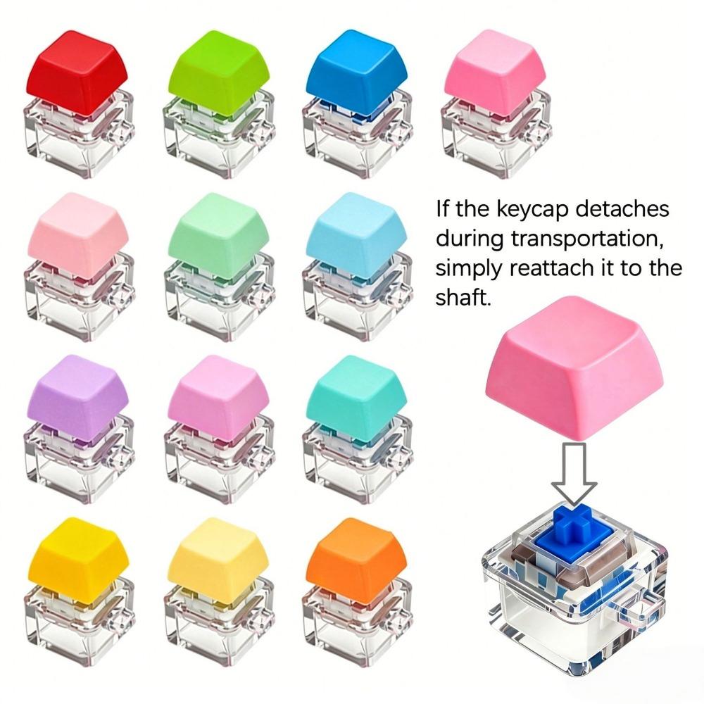 12-60 Pcs Single Keyboard Switch Fidget Keychain Bulk Clickable Stress Relief Buttons Mini Sensory Classroom Reward Gift