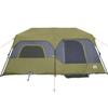 Family Tent for 9 People Green Quick Release Waterproof