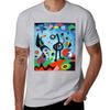 Joan Miro Giardino T-shirt basic personalizzate magliette grafiche da uomo anime