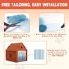 1Pc Cuttable Clear PVC Pet Door Flap Waterproof Thermal‑Insulated Replacement Dog‑House Door Curtain Dust‑Proof Easy‑Install Pet