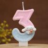 0-9  Birthday Number Candles Cute Number Candle Cinnamoroll Pink Blue Candles Top of Cake Baby Birthday Party Supplies Toy