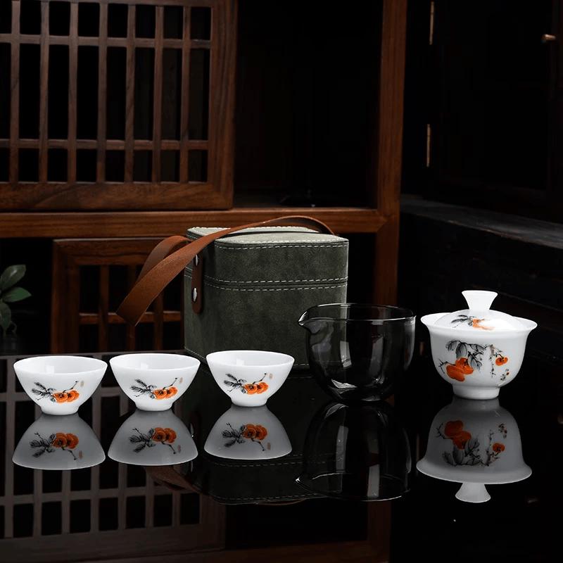 Portable Ceramic Travel Tea Set