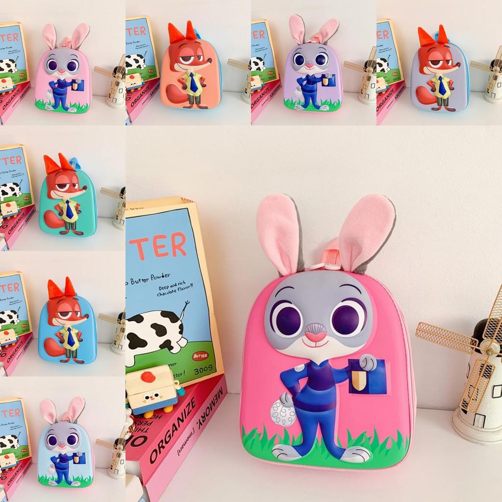 Zootopia Judy Hopps Nick Wilde Backpack With Durable Nylon And Cartoon Character Design For School Use