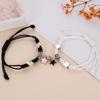 Sweet Cat Luminous Rope Wrist Magnetic Couple Bracelets Charm Love Moon Cuban Chains Men Bracelet For Women Jewelry Gift