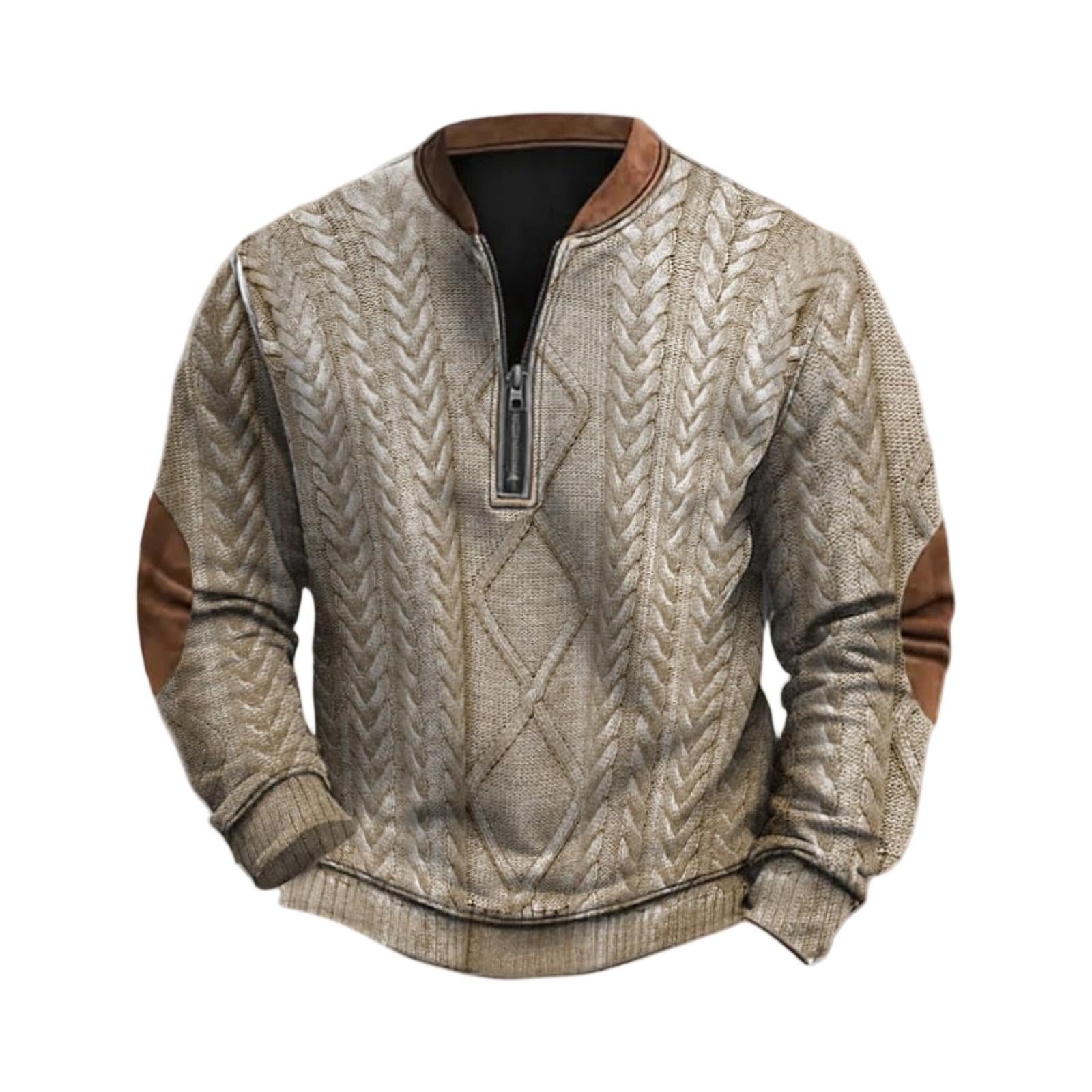 

Мужская Повседневная, Модная, Ретро Американская, С Принтом, С Круглым Вырезом, С Длинным Рукавом, Свитер-Худи M хаки