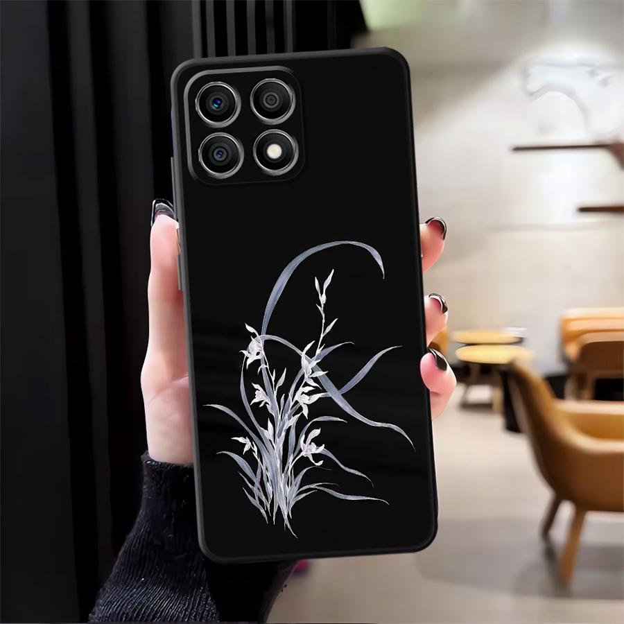 Case for Honor 90 X7 X9a 8X 200 400 Lite X8 Magic5Lite X6 X5b 70 Funda Phone Cover Lily Orchid Flower Print