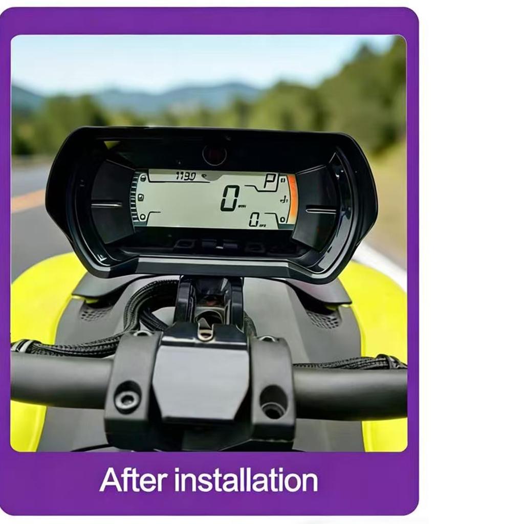 Precise Engineered Motorcycle Dashboard Shield Clear View Meter Guard Cover With Anti Dust And UV Protection Easy Install