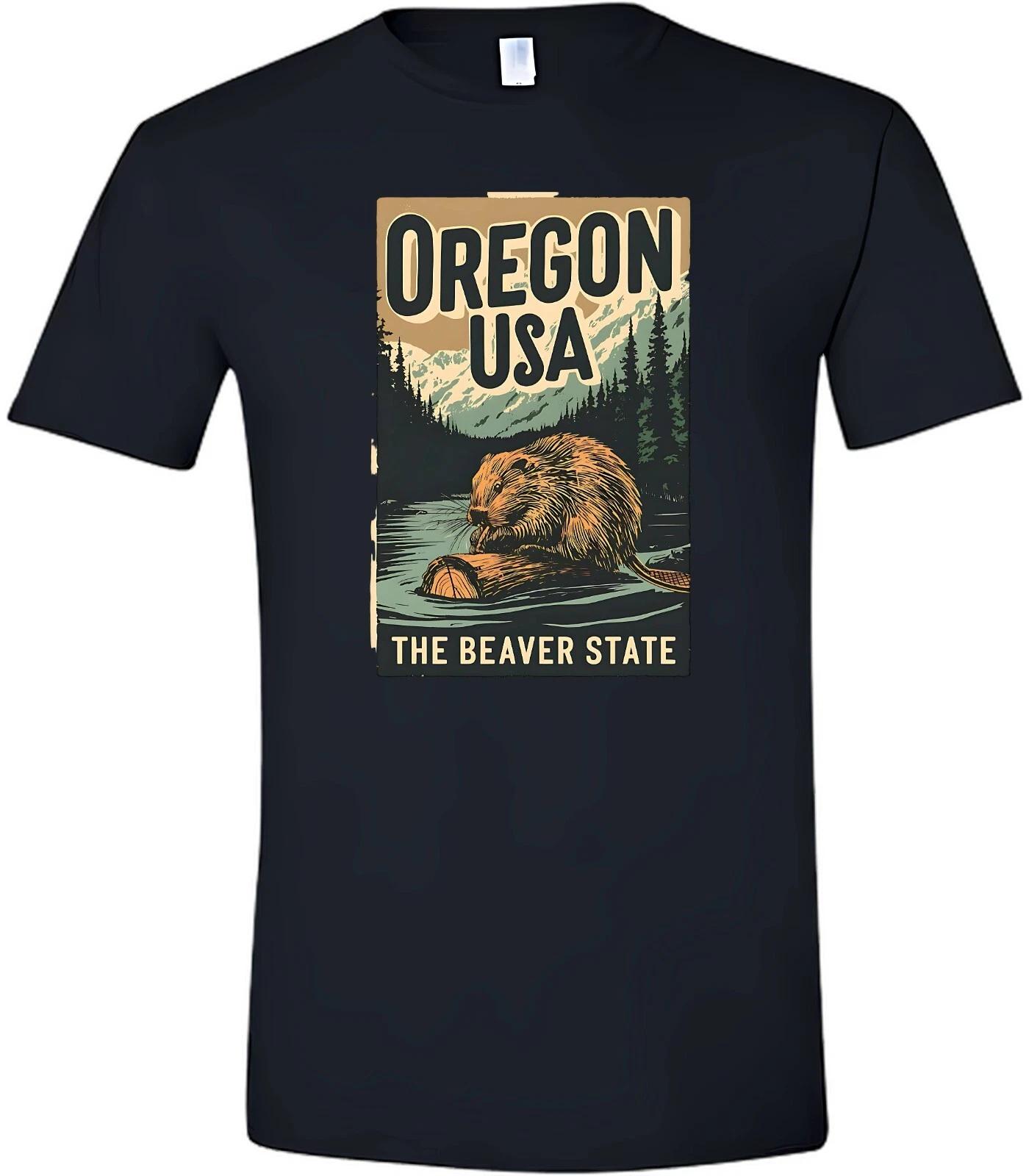 Oregon USA The Beaver State Short Sleeve T-Shirt S
