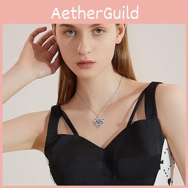 Skull Silver Geometric Pendant Necklace  Alloy Material Fashion Decoration Gift