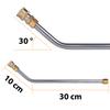 Set of 7 lances/extensions for pressure washers, including a 30° angled lance + 5 nozzles with a 1/4” quick connector, 250 bar