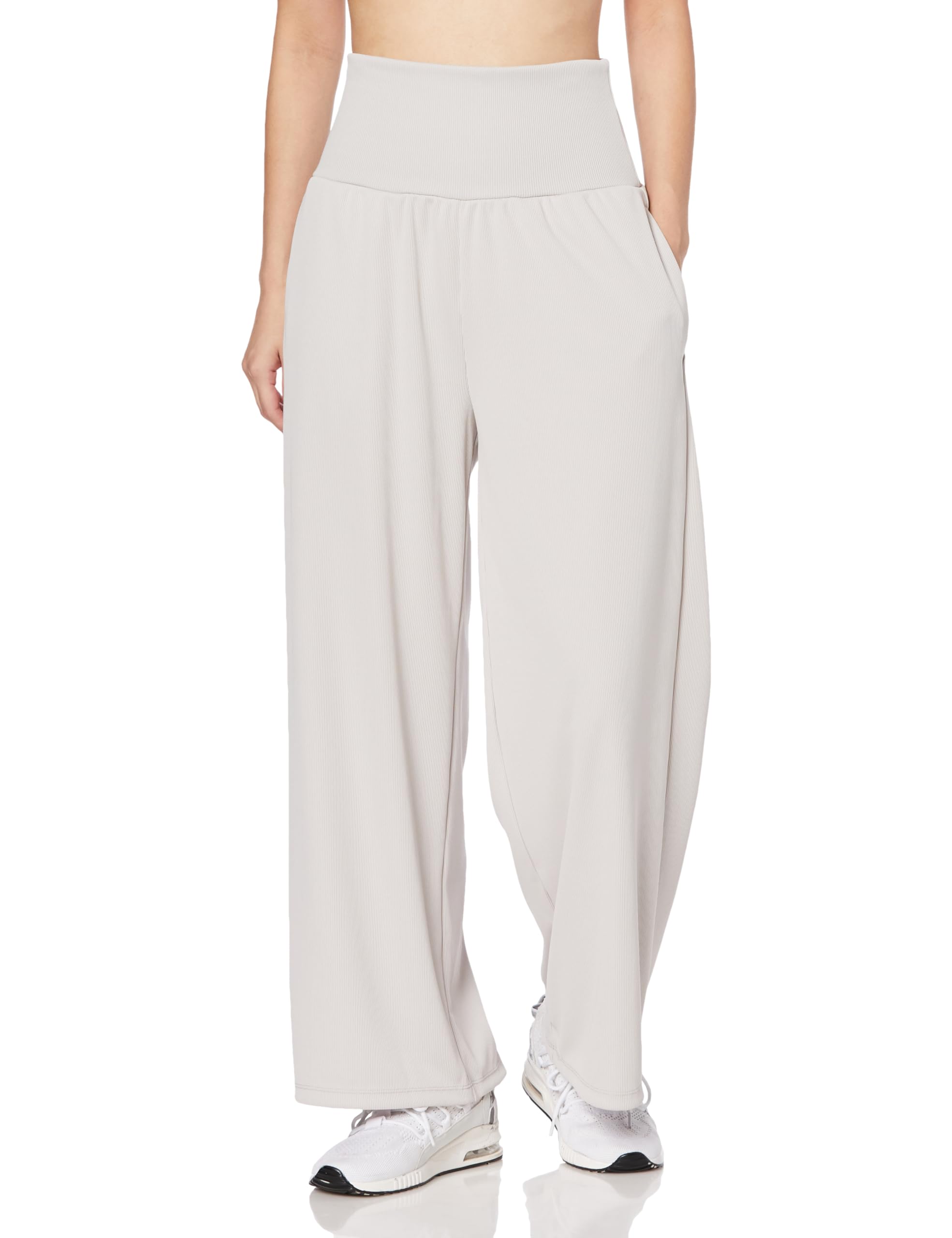 

Дышащие термоэластичные широкие брюки в рубчик для тренировок и активного отдыха, влагопоглощающие, теплогенерирующие B2MDA710 Слоновая кость L [Mizuno] Женские слоновая кость