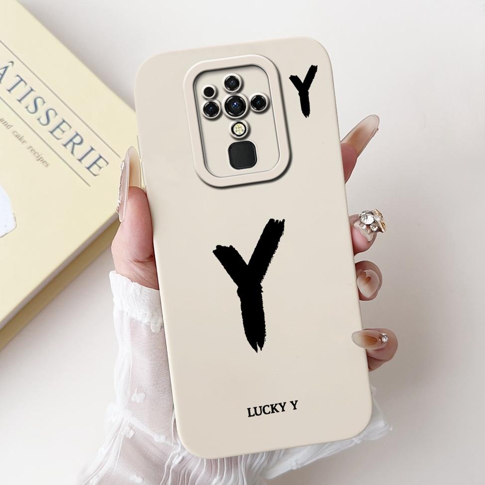 For Tecno Camon 16 16Pro CE7 CE7j CE9h Cover For Tecno Camon 16 Pro Case Simple Fashion Letters Pattern Design Silicone Bumper