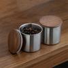 Tragbarer runder Kaffeebehälter Edelstahl Kaffeedose Kaffeevorratsglas Perfektes Geschenk für Kaffeeliebhaber