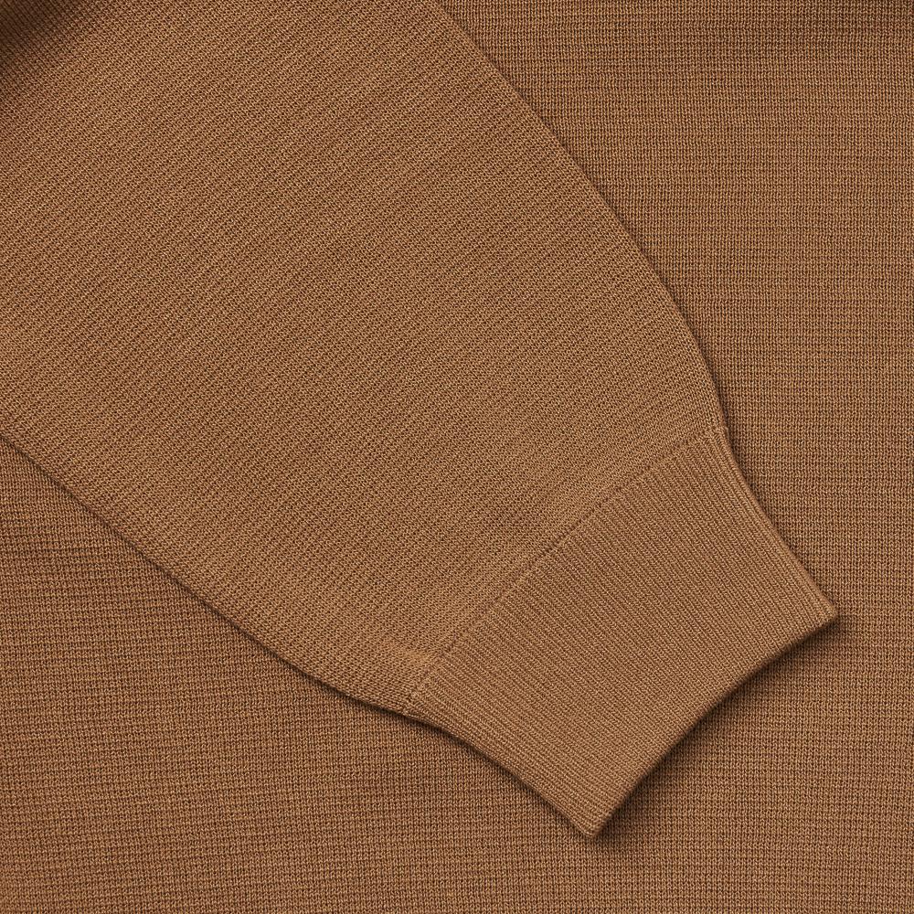VERNO [Casual] Raglan Crew-Neck Knit Camel