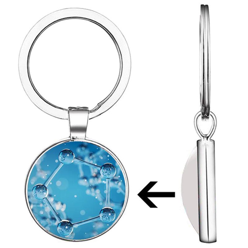 

Красочный кулон-брелок с символом элемента и камнем времени