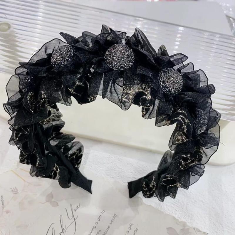 Korea  Bow Hair Hoop Temperament Sweet Wide Brimmed Headband  Versatile Hair Accessories For Girls Gift