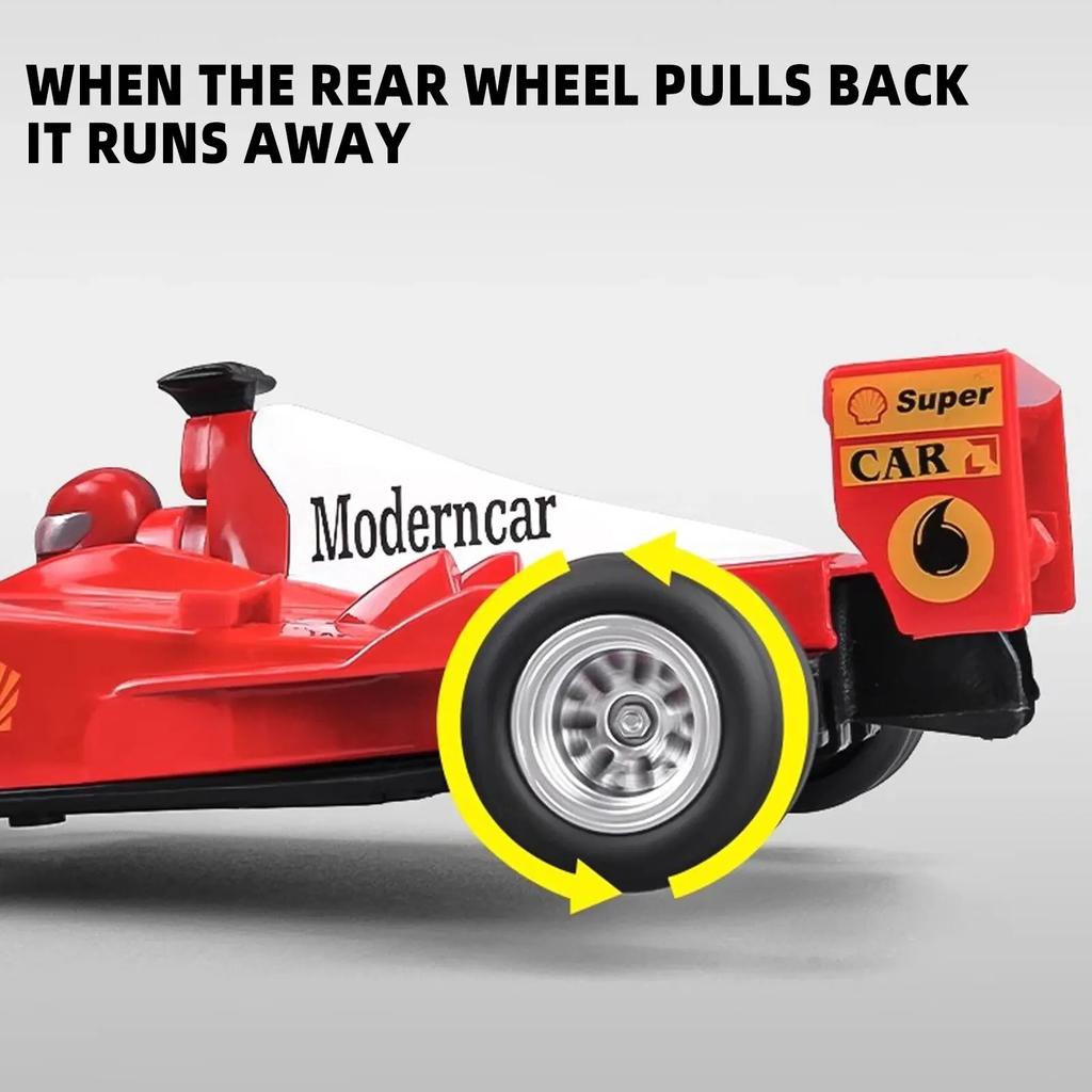 1/32 Scale Alloy Ferrari F1 Racing Car Toy Model with Retroactive Motion, Sound & Light Effects - Ideal for Kids' Racing Play & STEM Lea
