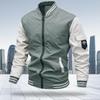 Jacket Men's Spring and Autumn New Stand-up Collar Middle-aged Men Wear Long-sleeved Jackets Versatile Casual Trendy Fashion Men's Clothing
