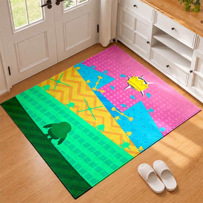Fall Guys Carpet Door Mat for Living Room or Bedroom Protective Mat Under Chair Office Decoration Christmas Gift Birthday Present
