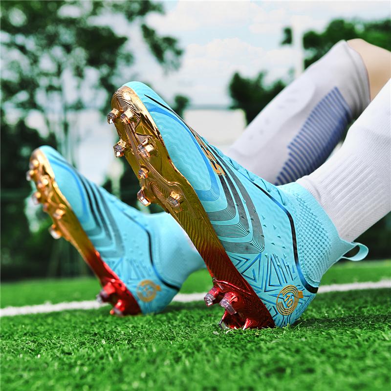 NEW Soccer Men Professional Teenager Outdoor Lightweight Football Shoes Comfortable Grass Breathable Lace-up Football Boots