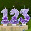 Creative Digital Birthday Candle Cake Party Decoration First Birthday Flowers