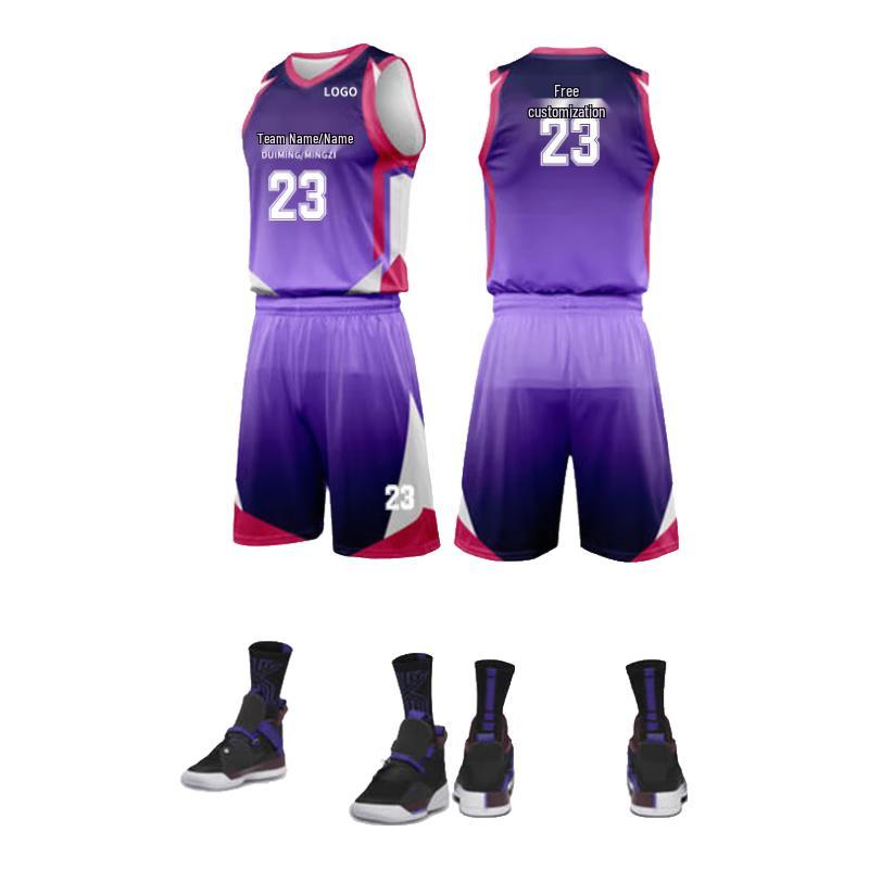 AETEL Men's Quick-Dry Basketball Uniform Set