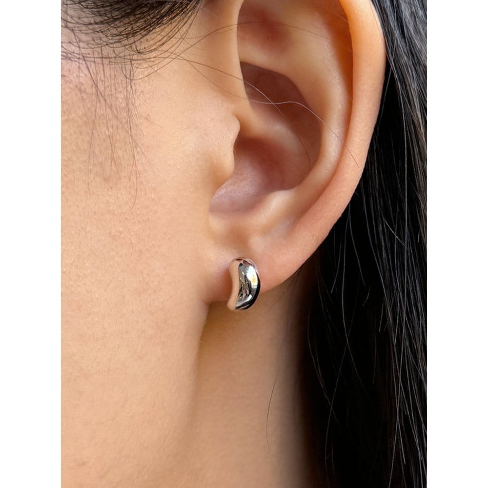 [Baiyer] Silver (W) Coffee Bean Earrings Bh7E4A730W9Xxx