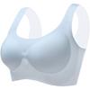 Big Breasts Show Small Gathering Ice Silk Beautiful Vest Bra Seamless Sports Bra Breathable and Small Without Steel Ring