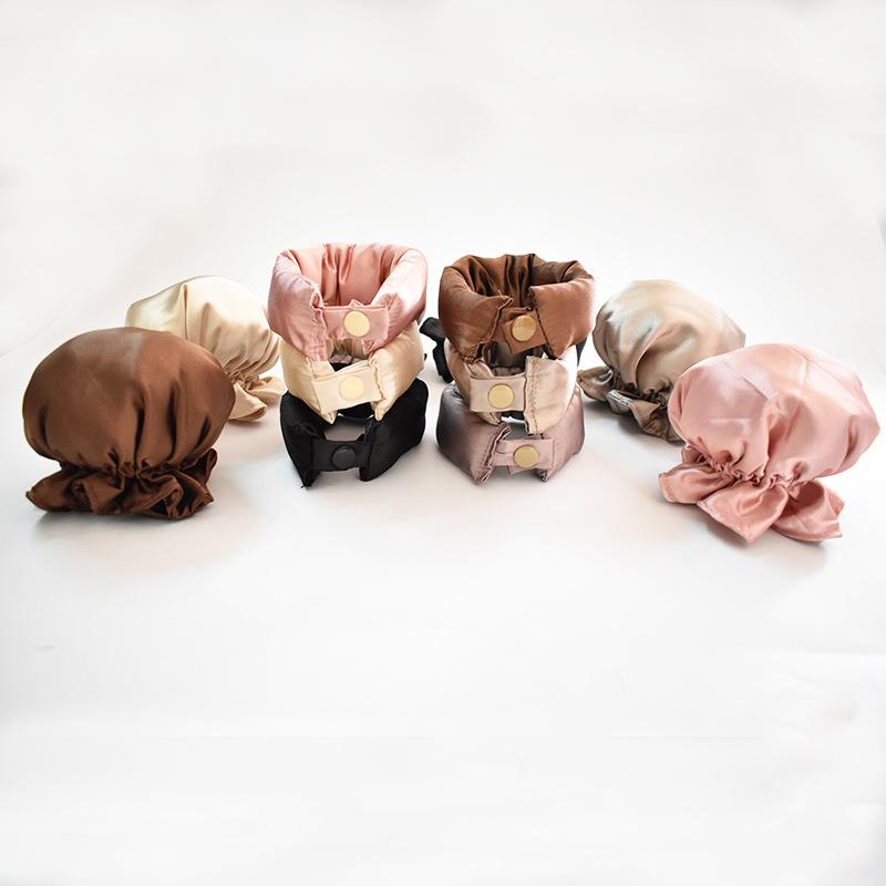 4PCS Satin Hair Curler Roller for Heatless Hair Curls Hair Caps Curling Rod Set