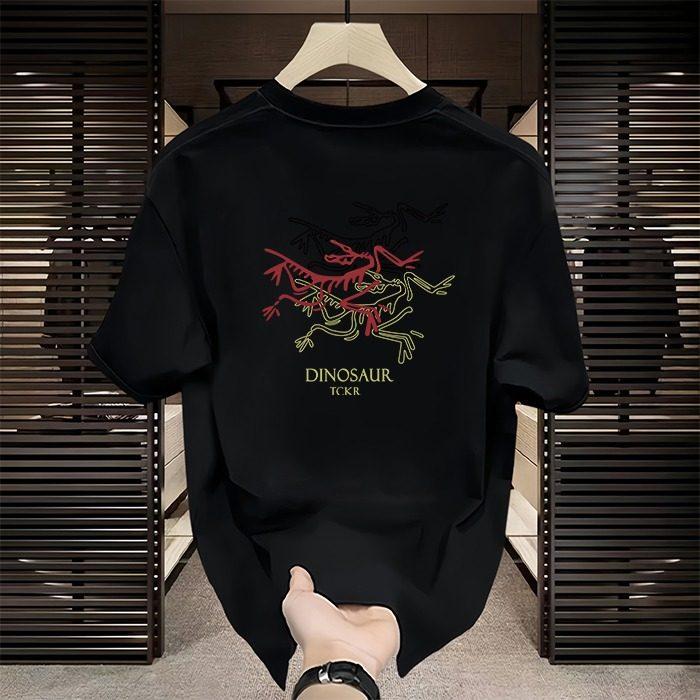2026 New Men's Light Luxury Pure Cotton T-shirt Summer Men's and Women's Fashionable Casual Breathable Short Sleeved Shirt