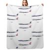 British Airways 747 Decke Weicher Sherpa Fleece Warme Decke für den Winter